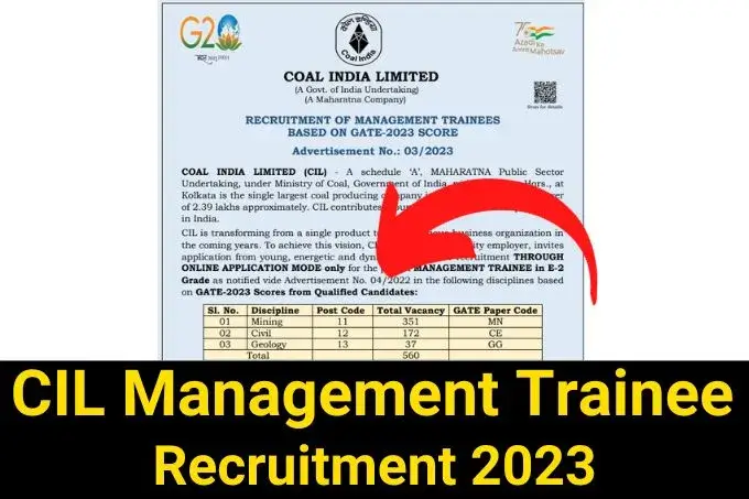 CIL Management Trainee Recruitment 2023