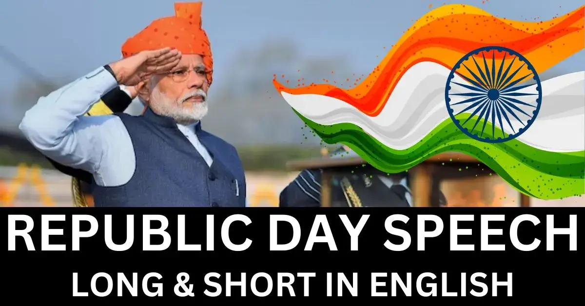 Republic Day Speech in English for Students & Teachers 26th January 2024